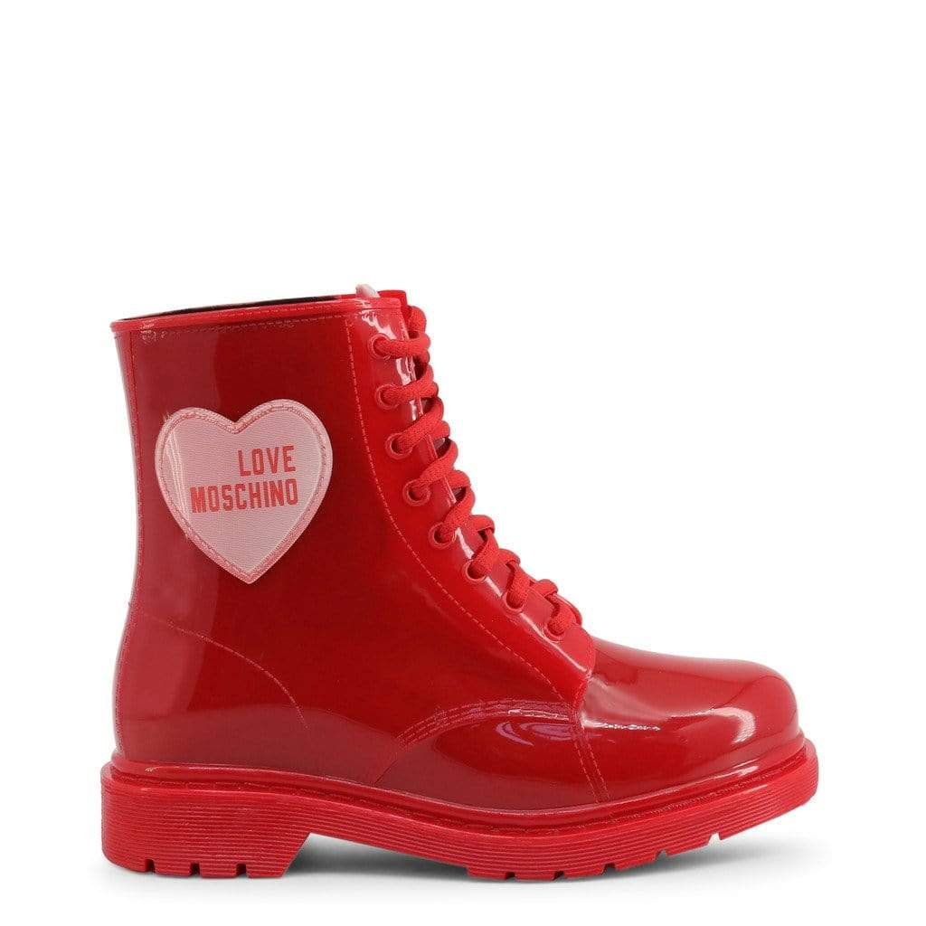 moschino boots red