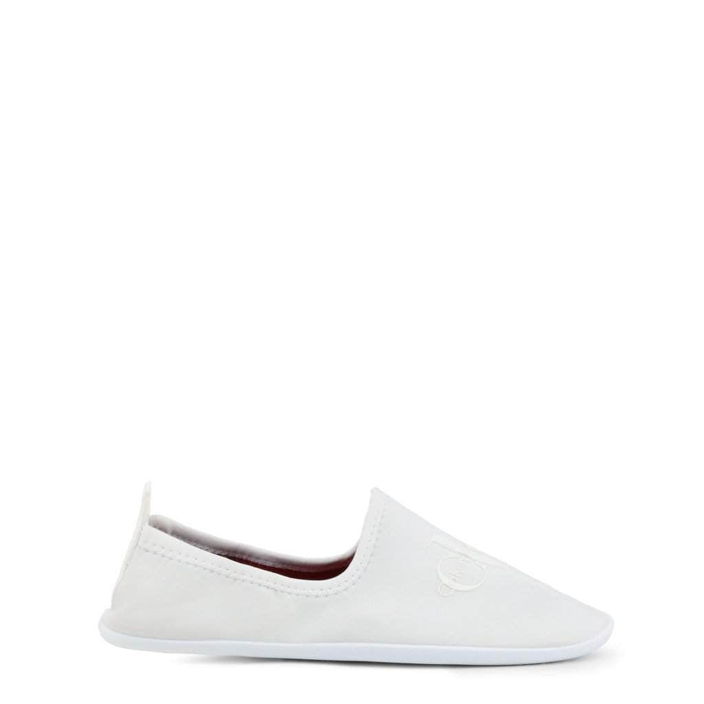 calvin klein white flats