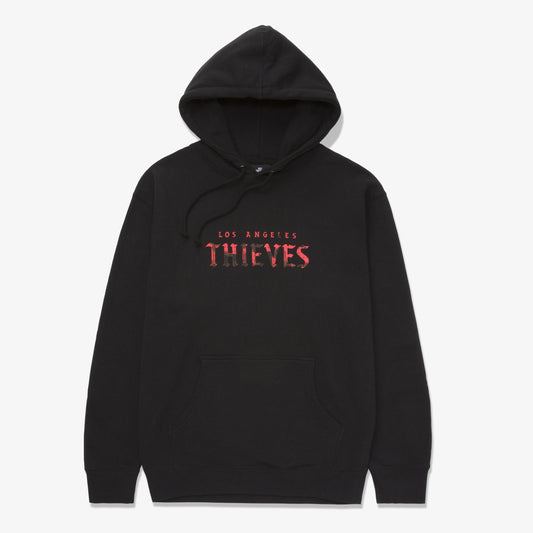 White Hoodie with Red 'S' Lettering