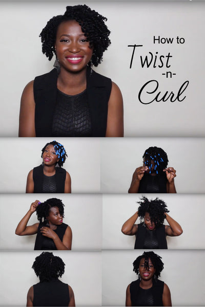 Twistncurl tutorial using Wonder Curl on type 4c hair