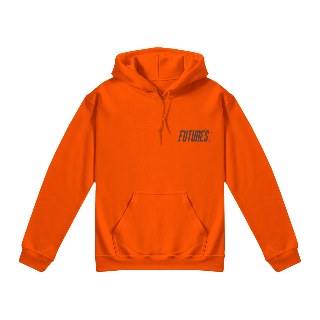 basic orange hoodie