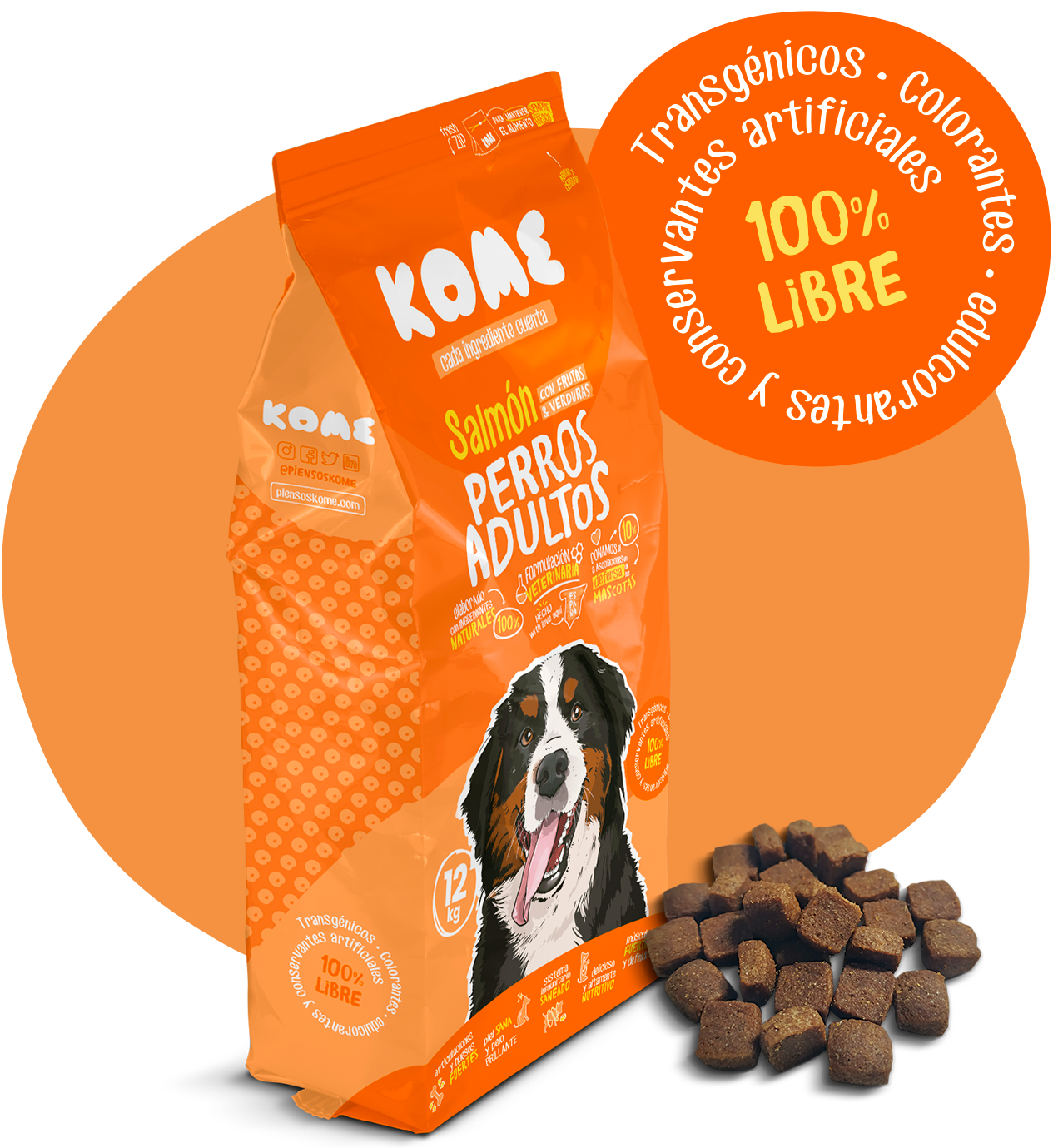 retrasar Fatídico Mula KOME - Alimentos para perros y gatos con ingredientes 100% naturales