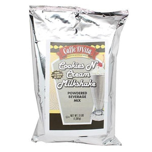 Caffe D'Vita Cookies and Creme Milkshake (3 lbs) | Coffee Shop | Carry Out Containers | Bubble Supplies