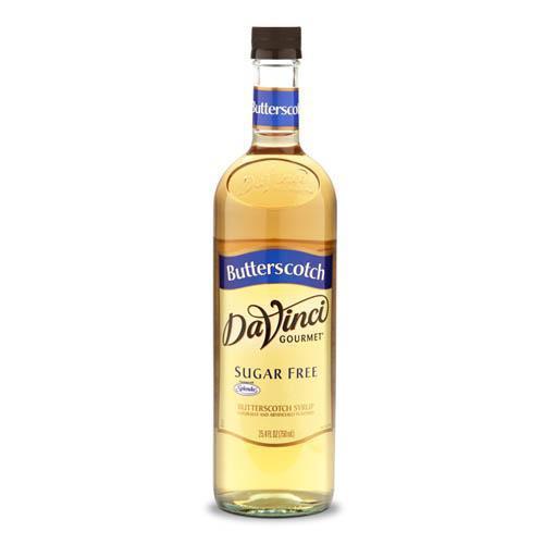 Sugar Free Butterscotch DaVinci Syrup Bottle - 750mL | Coffee Shop