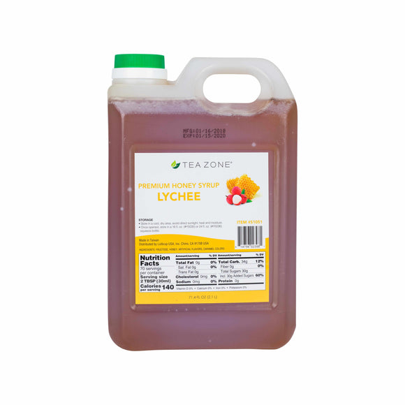 TEA ZONE PREMIUM LYCHEE HONEY (71.4 FL. OZ.) S1051 Coffee Shop