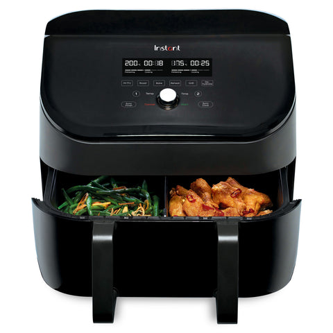 Instant™ Vortex® Plus Dual 8-quart Stainless Steel Air Fryer with ClearCook