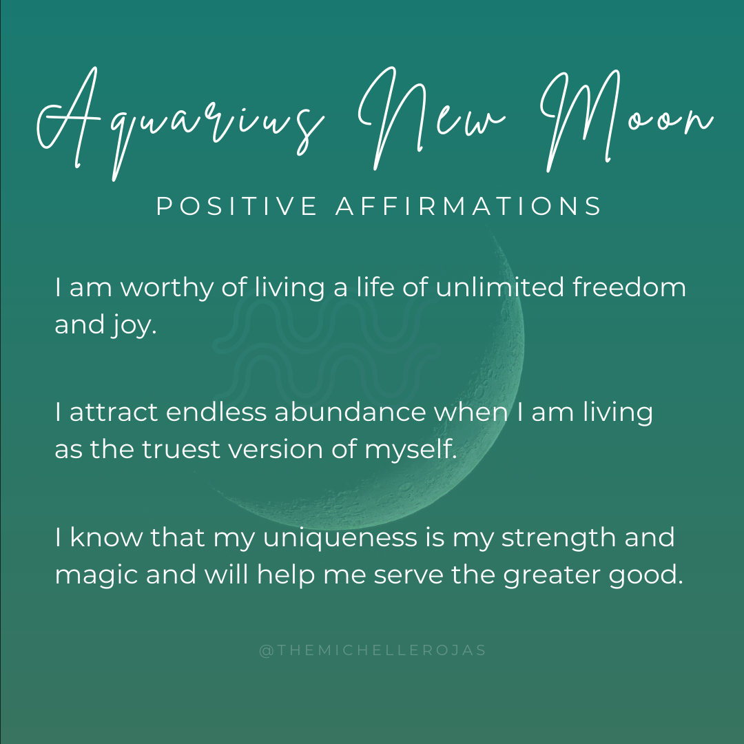 aquarius new moon affirmations