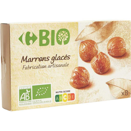 Marrons glacés entiers sous or 8 pièces TURIN coffret bois 160gr, Corsiglia  - ETSDUPLEIX