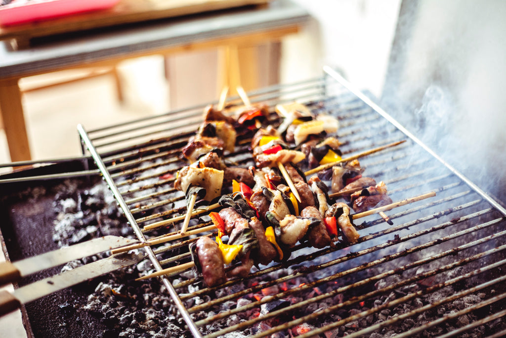 Hot Honey Mustard Pork Skewers on myPanier