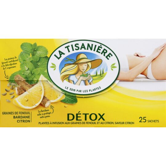 La Tisaniere - Detox Tea, 25 Sachets, 37.5g (1.4oz) - myPanier