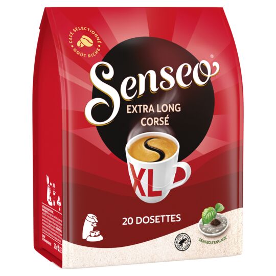 Senseo Long Corse Coffee 20 Pods, (8.9oz)