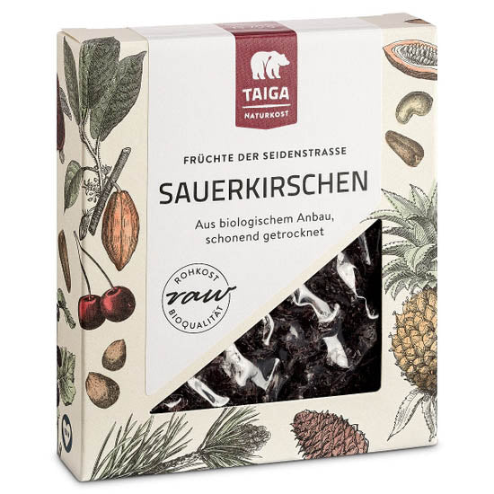 Taiga - Pitted Sour Cherries Raw & Organic, 70g () Box - myPanier