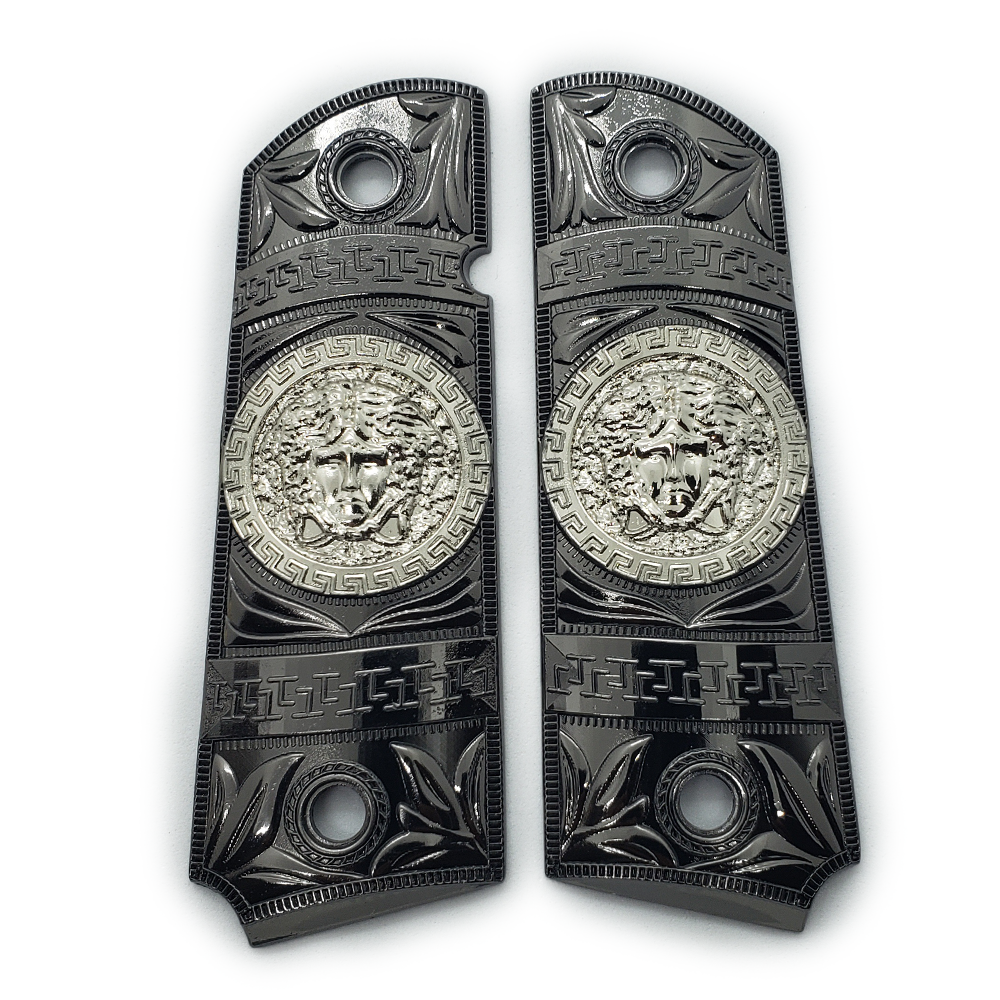 New 1911 Versace Style Full Size Ambi Cut Grips America 9645