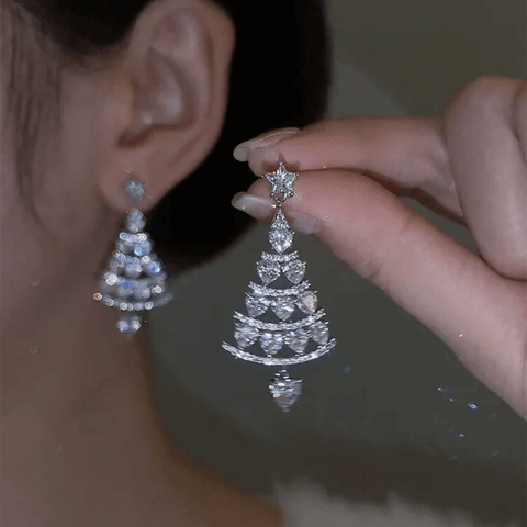 Handmade Christmas Tree Earrings