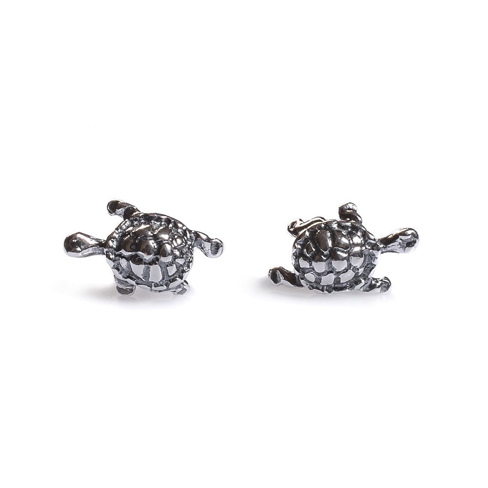 Tortoise Stud Earrings | Silver Turtle Earrings | Henryka UK