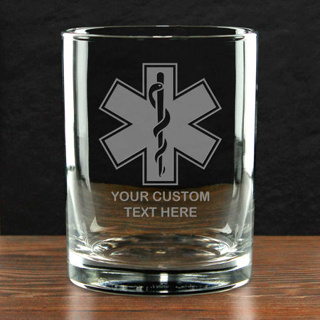 Firefighter &amp; First Responders Personalized 14 oz. Double Old Fashioned Glass