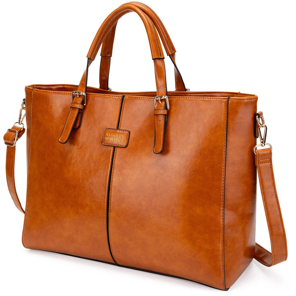 Julia Rustic Vegan Leather Weekender Tote Bag