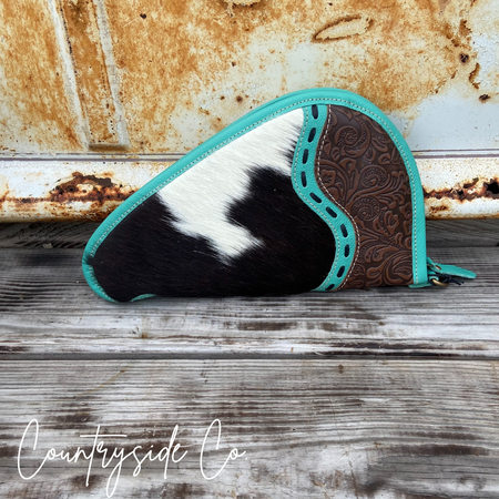 Turquoise Trail Cowhide 11&quot; Carry Case