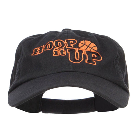 Hoop It Up Basketball Embroidered Low Cap