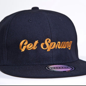 The GET SPRUNG black snap back hat