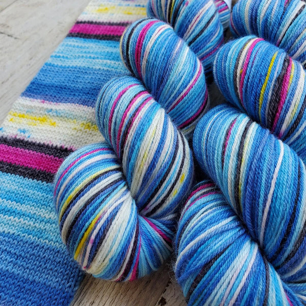 Must Stash Yarn; Self Striping; sock;