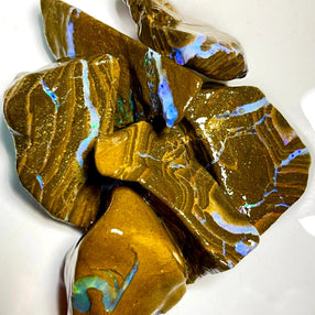 Queensland Boulder Matrix opal 505cts rough Parcel Winton Nice Sized With Bars to expose &amp; explore 35x20x12mm to 25x22x20mm WAD35