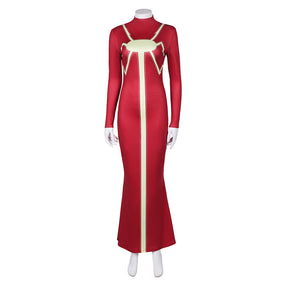 Movie Madame Web (2024) Madame Web Red Dress Cosplay Costume Outfits Halloween Carnival Suit