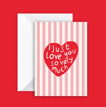I love you so very much Valentines Day card