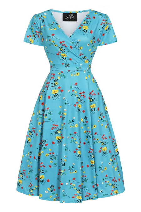 Lyra Dress - Alpine Flowers