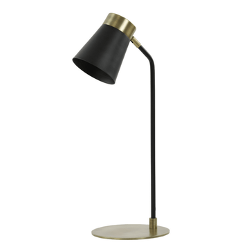 Bureaulamp - Braja - Zwart - 22x20x55cm