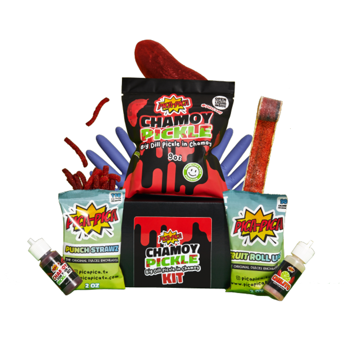 Chamoy pickle kits are 50% off at checkout ! Link in bio to order🥰🤍 , Pepinillos De Chamoy