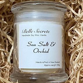 Scented Soy Wax Candle - Sea Salt and Orchid