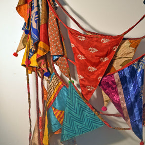 Recycled Large Sari Bunting