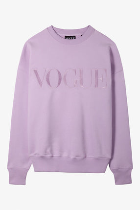 Sudadera VOGUE Lila con logo bordado