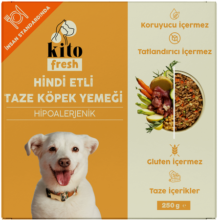 Kito Fresh Hindi Etli Kpek Yemei 250 gr