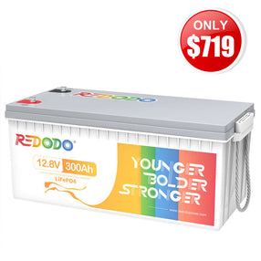 Only $719Redodo 12V 300Ah LiFePO4 Battery | 3.84kWh &amp; 2.56kW