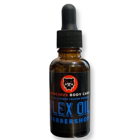 Barbershop Oil - Scent of Classic Barbershop &amp; Talcum Powder For Beard, Hair &amp; Skin.