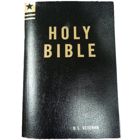 KJV King James Large Print Veteran's Bible - Black