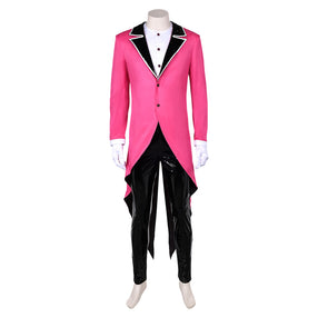 TV The Amazing Digital Circus 2023 Caine Pink Set Outfits Cosplay Costume Halloween Carnival Suit