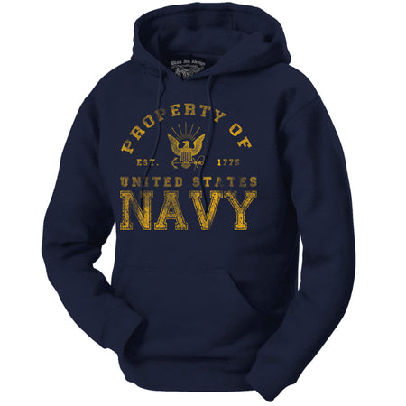 US Navy Hoodie -  Navy - Basic Sweatshirt Hoodie - Men&#39;s and Lady&#39;s U.S. Navy Hoodie
