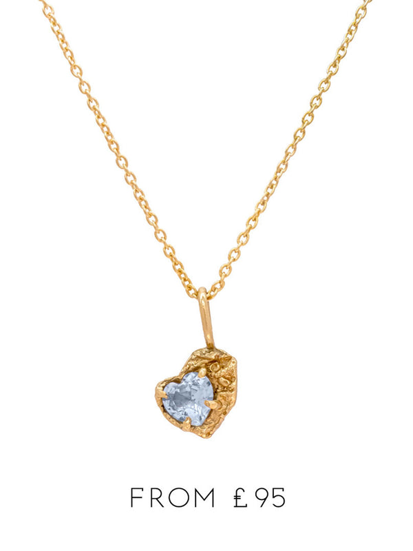 Shop the Blue Heart Pendant in 18ct Gold Plating from 95