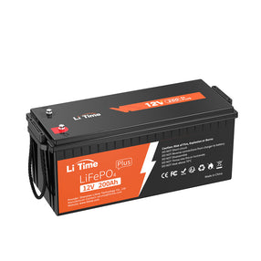LiTime 12V 200Ah Plus LiFePO4 Lithium Battery - 200A BMS