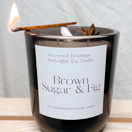 Brown Sugar and Fig Crystal Candle