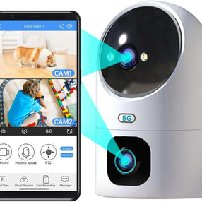 5G/2.4G Dual Lens Security Camera