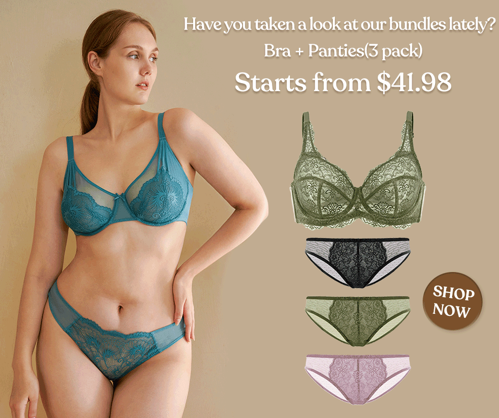 HSIA Pretty In Petals Bra - Plus Size Lingerie for Comfrot and Support