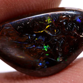 Australian Queensland Boulder Matrix opal Polished Gemstone 8.5cts From Koroit 17x10x4.5mm BFC26