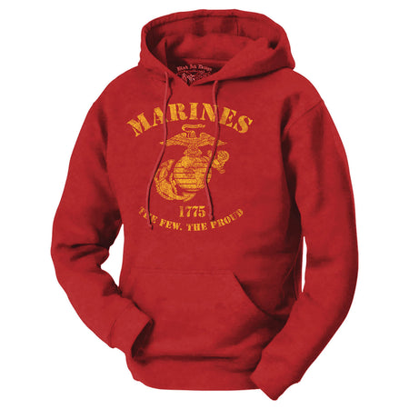 Marines The Few The Proud Retro Hooded USMC Sweatshirt Men&#39;s and Lady&#39;s Marines Hoodie