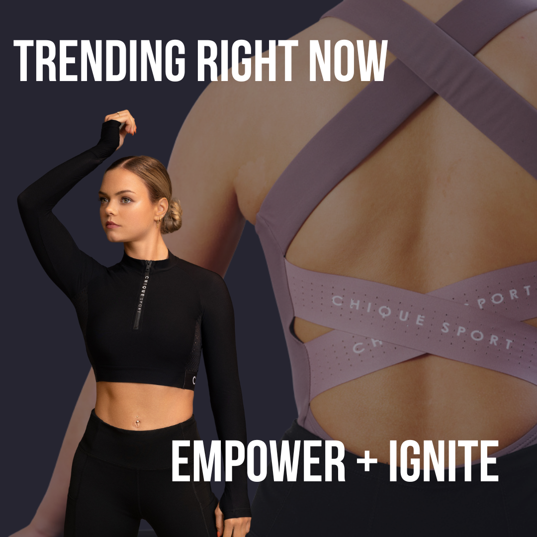 Girl's Figure Skating Ignite Sports Bra in Taupe