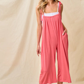 All Summer Long Cropped Jumpsuit