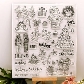 Transparent Christmas DIY Silicone Rubber Stamp